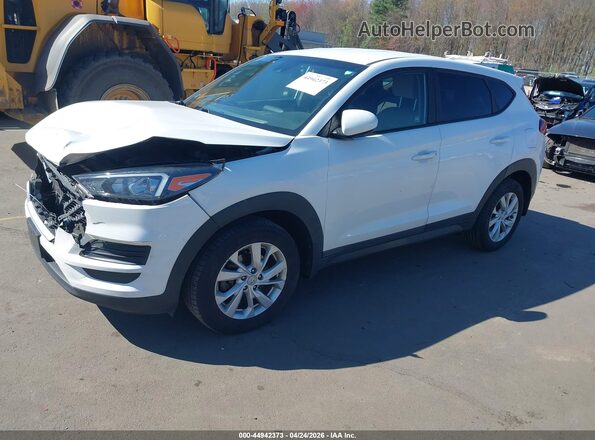 KM8J2CA44LU189164 2020 HYUNDAI TUCSON White Առջևի ձախ երեք քառորդ տեսարան