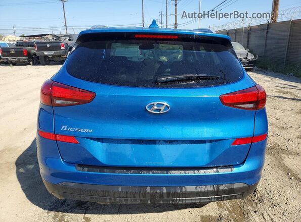 KM8J33A46LU253153 2020 HYUNDAI TUCSON Синий Вид сзади