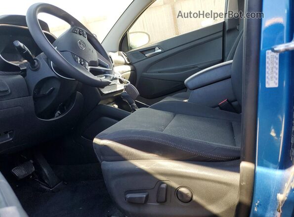 KM8J33A46LU253153 2020 HYUNDAI TUCSON Синий Вид салона спереди
