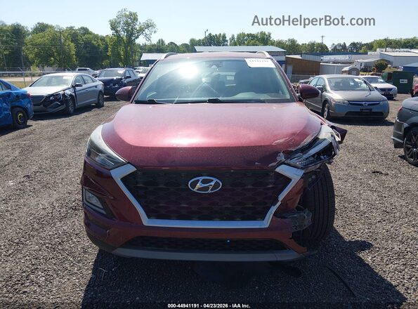 KM8J33AL3LU192206 2020 HYUNDAI TUCSON Red უკანა სალონის ხედი