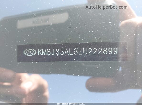 KM8J33AL3LU222899 2020 HYUNDAI TUCSON Black 