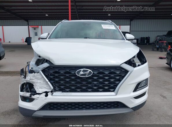 KM8J33AL3MU318520 2021 HYUNDAI TUCSON White უკანა სალონის ხედი