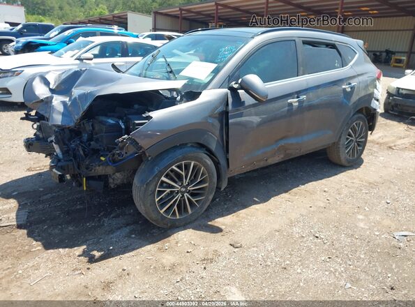 KM8J33AL4LU139790 2020 HYUNDAI TUCSON Gray Առջևի ձախ երեք քառորդ տեսարան