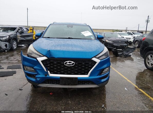 KM8J33ALXMU369934 2021 HYUNDAI TUCSON Blue Вид щитка приладів