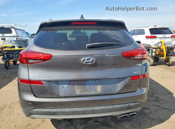 KM8J3CAL4MU360047 2021 HYUNDAI TUCSON Gray Rear view