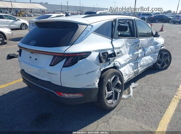 KM8JBDA23NU032006 2022 HYUNDAI TUCSON PLUG-IN HYBRID White Trasero derecho