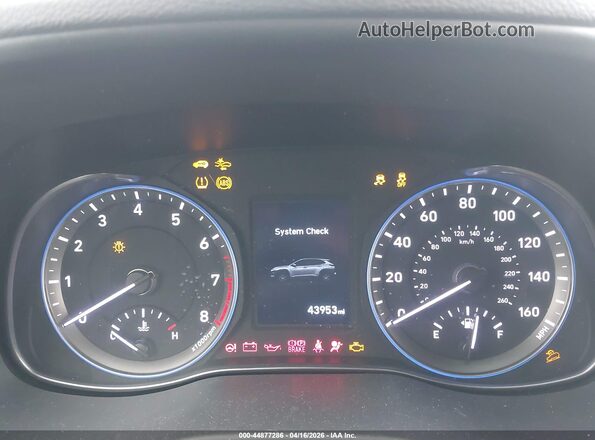 KM8K22AA3LU464902 2020 HYUNDAI KONA Синий Вид задних сидений