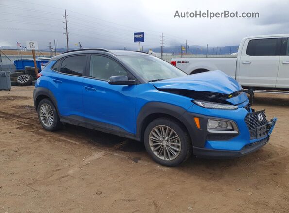 KM8K2CAA9LU535025 2020 HYUNDAI KONA Blue Front right