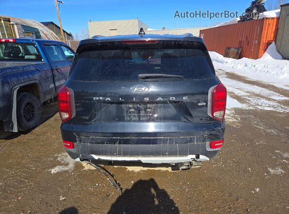 KM8R3DHEXLU030203 2020 HYUNDAI PALISADE Black Вид ззаду