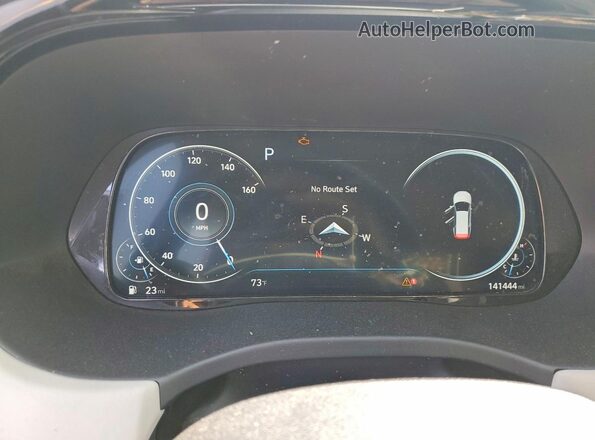 KM8R54HEXMU306004 2021 HYUNDAI PALISADE White Instrument cluster view
