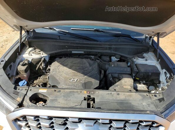 KM8R54HEXMU306004 2021 HYUNDAI PALISADE White Engine compartment view