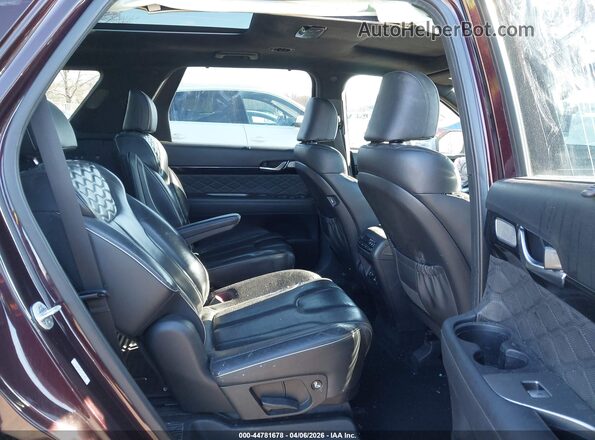 KM8R5DHE3LU046074 2020 HYUNDAI PALISADE Maroon Widok naklejki z numerem VIN
