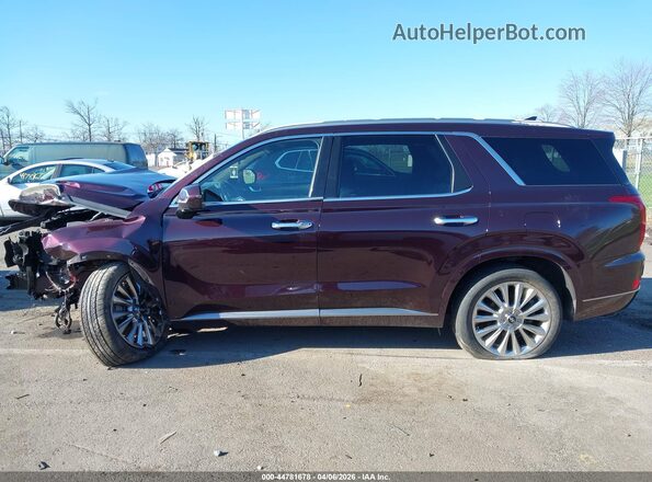 KM8R5DHE3LU046074 2020 HYUNDAI PALISADE Maroon Widok wnętrza 360 stopni
