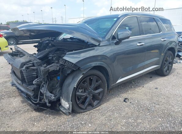 KM8R5DHE4NU457079 2022 HYUNDAI PALISADE Gray Передня ліва чверть