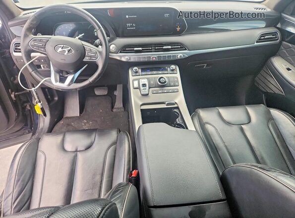 KM8R74HE8NU444460 2022 HYUNDAI PALISADE Black Dashboard view
