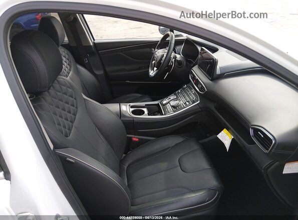 KM8S3DA19MU006744 2021 HYUNDAI SANTA FE HYBRID White Вид салону спереду