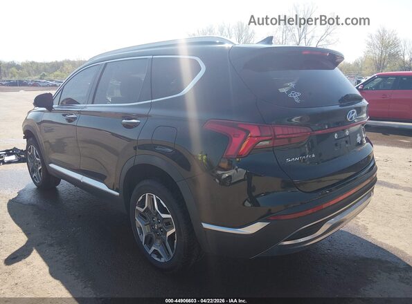 KM8S5DA17NU053380 2022 HYUNDAI SANTA FE HYBRID Black Tył lewy