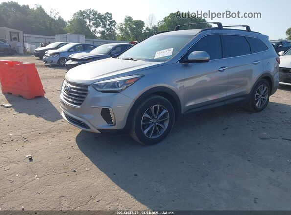 KM8SM4HF4HU166311 2017 HYUNDAI SANTA FE Gray წინა მარცხენა ხედი სამი მეოთხედიდან