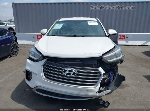 KM8SN4HF4KU306569 2019 HYUNDAI SANTA FE XL White Вид щитка приладів