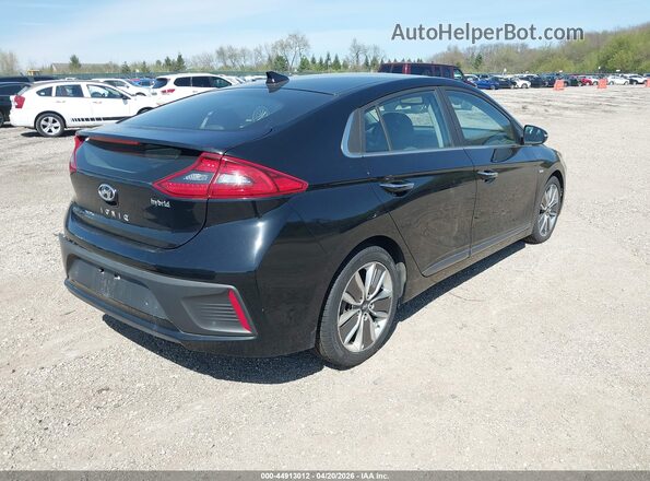 KMHC05LC5JU071958 2018 HYUNDAI IONIQ HYBRID Black Trasero derecho