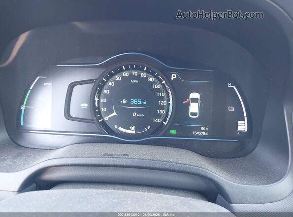 KMHC05LC5JU071958 2018 HYUNDAI IONIQ HYBRID Black Vista de los asientos traseros
