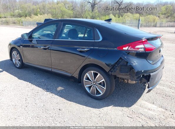 KMHC05LC5JU071958 2018 HYUNDAI IONIQ HYBRID Black Trasero izquierdo