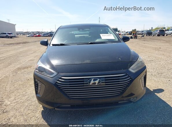 KMHC05LC5JU071958 2018 HYUNDAI IONIQ HYBRID Black Vista del cuadro de instrumentos