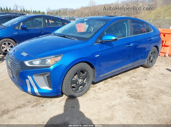 KMHC05LC8JU065541 2018 HYUNDAI IONIQ HYBRID Blue Передня ліва чверть