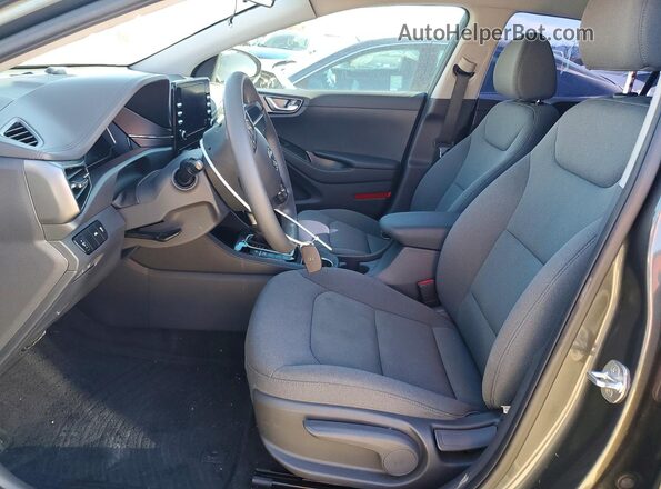 KMHC65LC0NU275507 2022 HYUNDAI IONIQ Gray Widok wnętrza z przodu