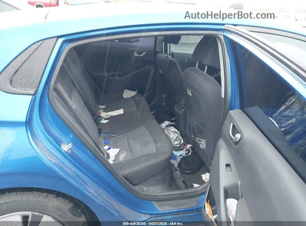 KMHC65LC2JU060592 2018 HYUNDAI IONIQ HYBRID Blue Widok naklejki z numerem VIN