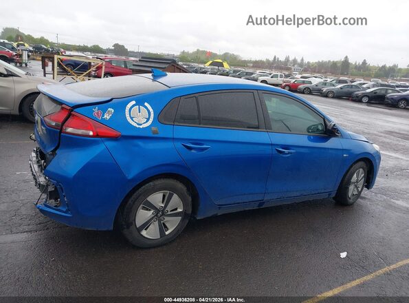 KMHC65LC2JU060592 2018 HYUNDAI IONIQ HYBRID Blue Widok wnętrza z tyłu