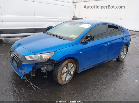 KMHC65LC2JU060592 2018 HYUNDAI IONIQ HYBRID Blue Widok z przodu