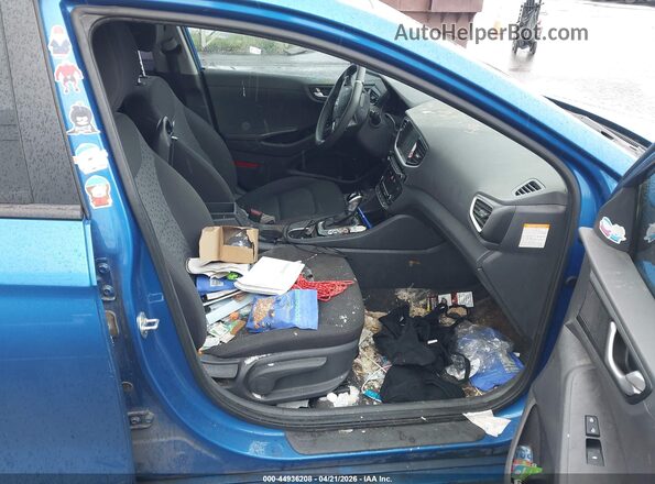 KMHC65LC2JU060592 2018 HYUNDAI IONIQ HYBRID Blue Widok wnętrza z przodu