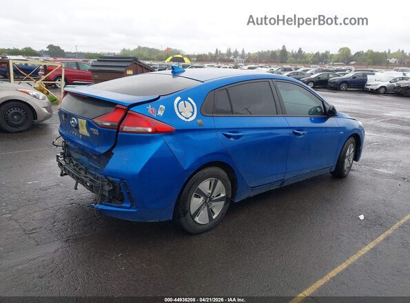 KMHC65LC2JU060592 2018 HYUNDAI IONIQ HYBRID Blue Tył prawy