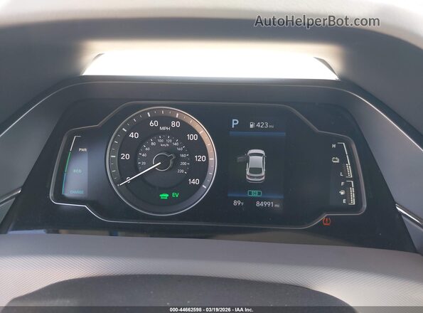 KMHC65LC3LU220157 2020 HYUNDAI IONIQ HYBRID Black Rear seats view