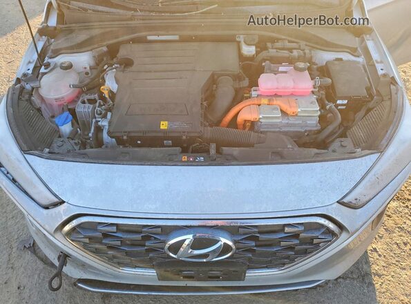 KMHC65LC3MU246498 2021 HYUNDAI IONIQ Серебряный Вид задней части салона