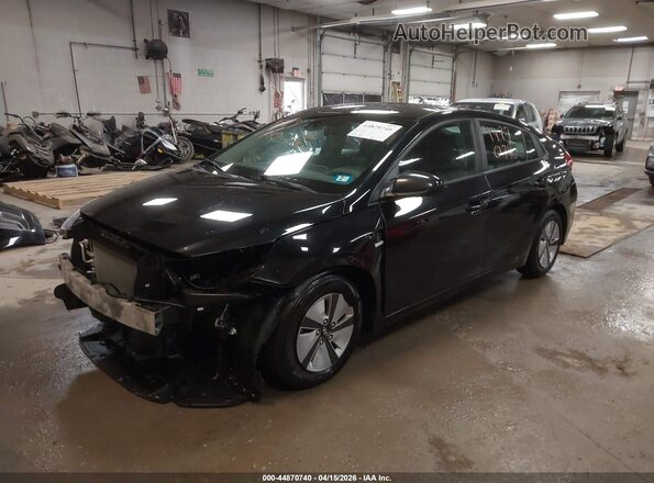 KMHC65LC4LU186102 2020 HYUNDAI IONIQ HYBRID Black Առջևի ձախ երեք քառորդ տեսարան