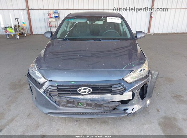 KMHC65LC6HU056927 2017 HYUNDAI IONIQ HYBRID Gray უკანა სალონის ხედი