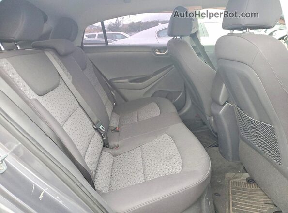 KMHC65LC6JU088461 2018 HYUNDAI IONIQ Charcoal Rear seats view