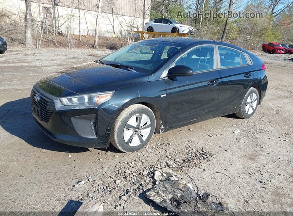 KMHC65LC7JU075363 2018 HYUNDAI IONIQ HYBRID Черный Передняя левая четверть