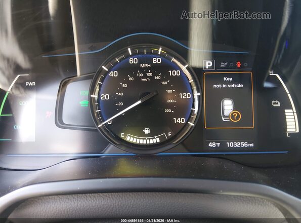 KMHC65LC7KU134476 2019 HYUNDAI IONIQ HYBRID Gray Rear seats view