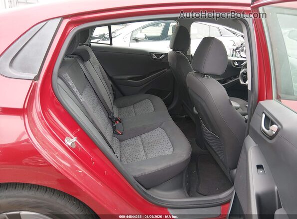 KMHC65LC8KU136690 2019 HYUNDAI IONIQ HYBRID Red Widok naklejki z numerem VIN