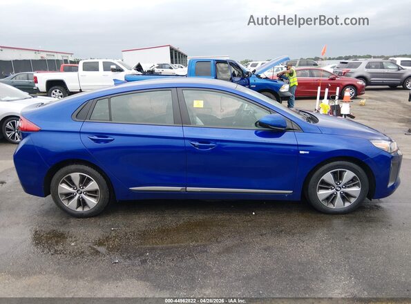 KMHC65LD0KU173385 2019 HYUNDAI IONIQ PLUG-IN HYBRID Blue Widok wnętrza z tyłu