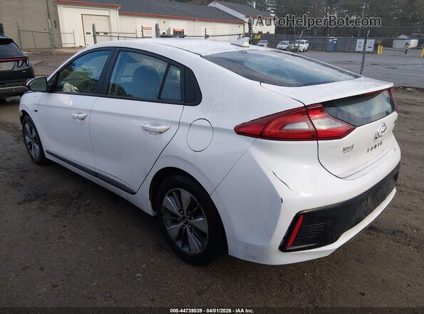 KMHC65LD8KU154972 2019 HYUNDAI IONIQ PLUG-IN HYBRID White Задня ліва чверть