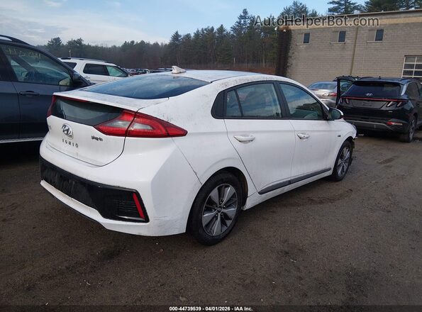KMHC65LD8KU154972 2019 HYUNDAI IONIQ PLUG-IN HYBRID White Задня права чверть