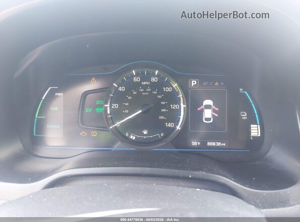 KMHC65LD9KU173370 2019 HYUNDAI IONIQ PLUG-IN HYBRID Синий Вид задних сидений