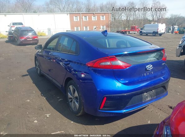 KMHC65LD9KU173370 2019 HYUNDAI IONIQ PLUG-IN HYBRID Синий Задняя левая четверть