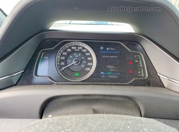 KMHC75LC1MU257237 2021 HYUNDAI IONIQ Black ხელსაწყოთა პანელის ხედი
