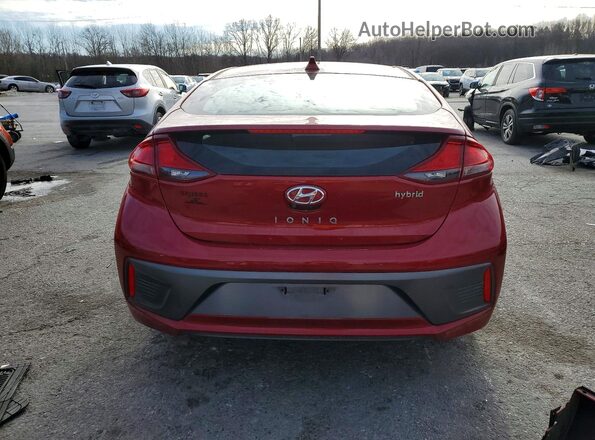 KMHC75LC2MU250992 2021 HYUNDAI IONIQ Red Widok z tyłu