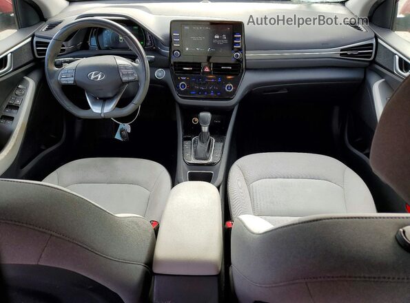 KMHC75LC2MU250992 2021 HYUNDAI IONIQ Red Widok deski rozdzielczej